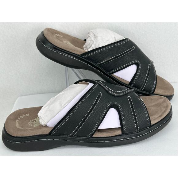 Dockers Sunland Black Sandals Slides Summer Beach Casual 10M - Picture 3 of 9